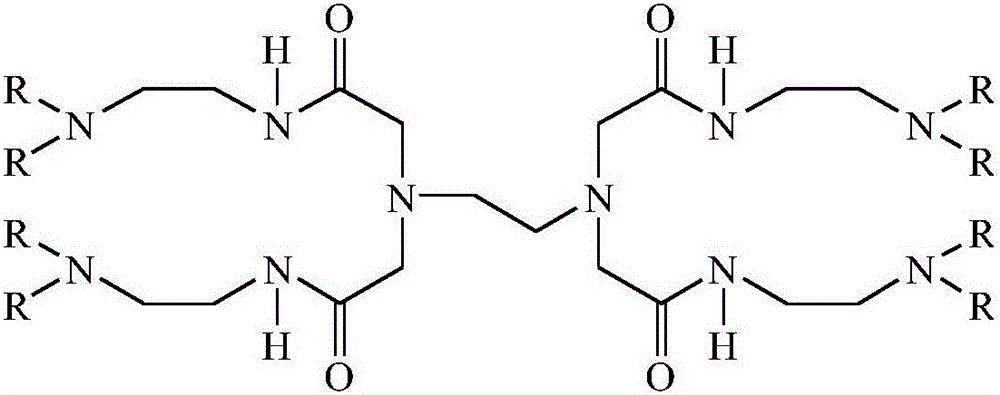 Polyamide-amine-alkyl ester asphalt dispersant for high pour point thick crude oil