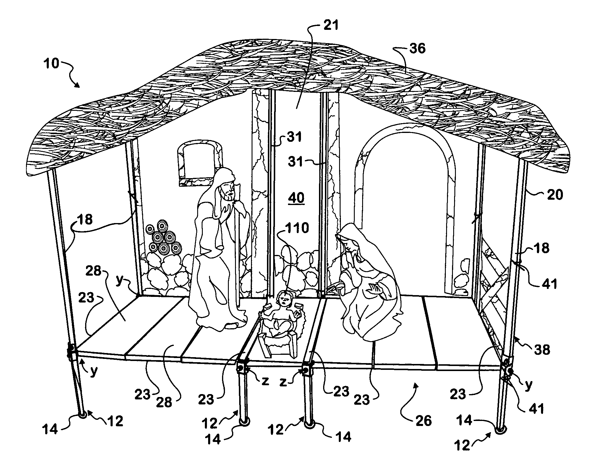 Nativity stable structure and kit for same