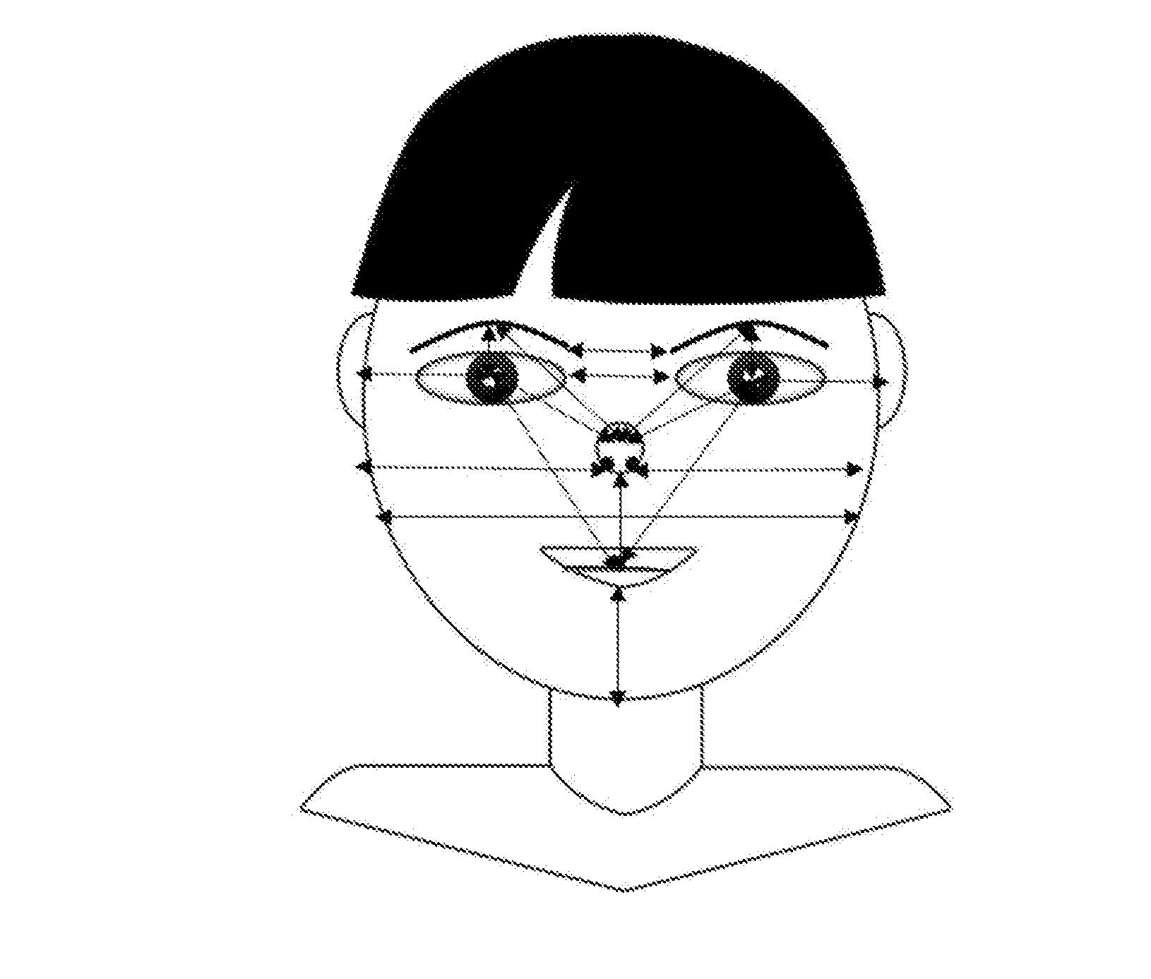 Apparatus and method for acquiring image for iris recognition using distance of facial feature