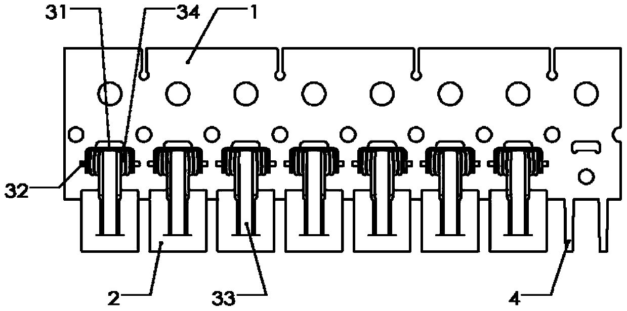 Semiconductor electroplating clamping steel strip