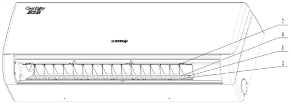 Sweeping blade structure, cleaning method, controller, air conditioner, internal fan and application