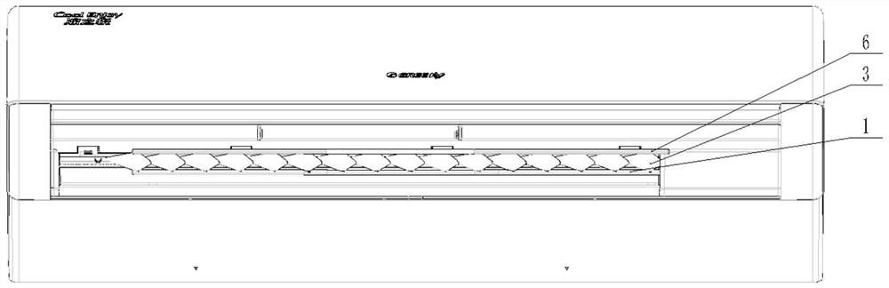 Sweeping blade structure, cleaning method, controller, air conditioner, internal fan and application