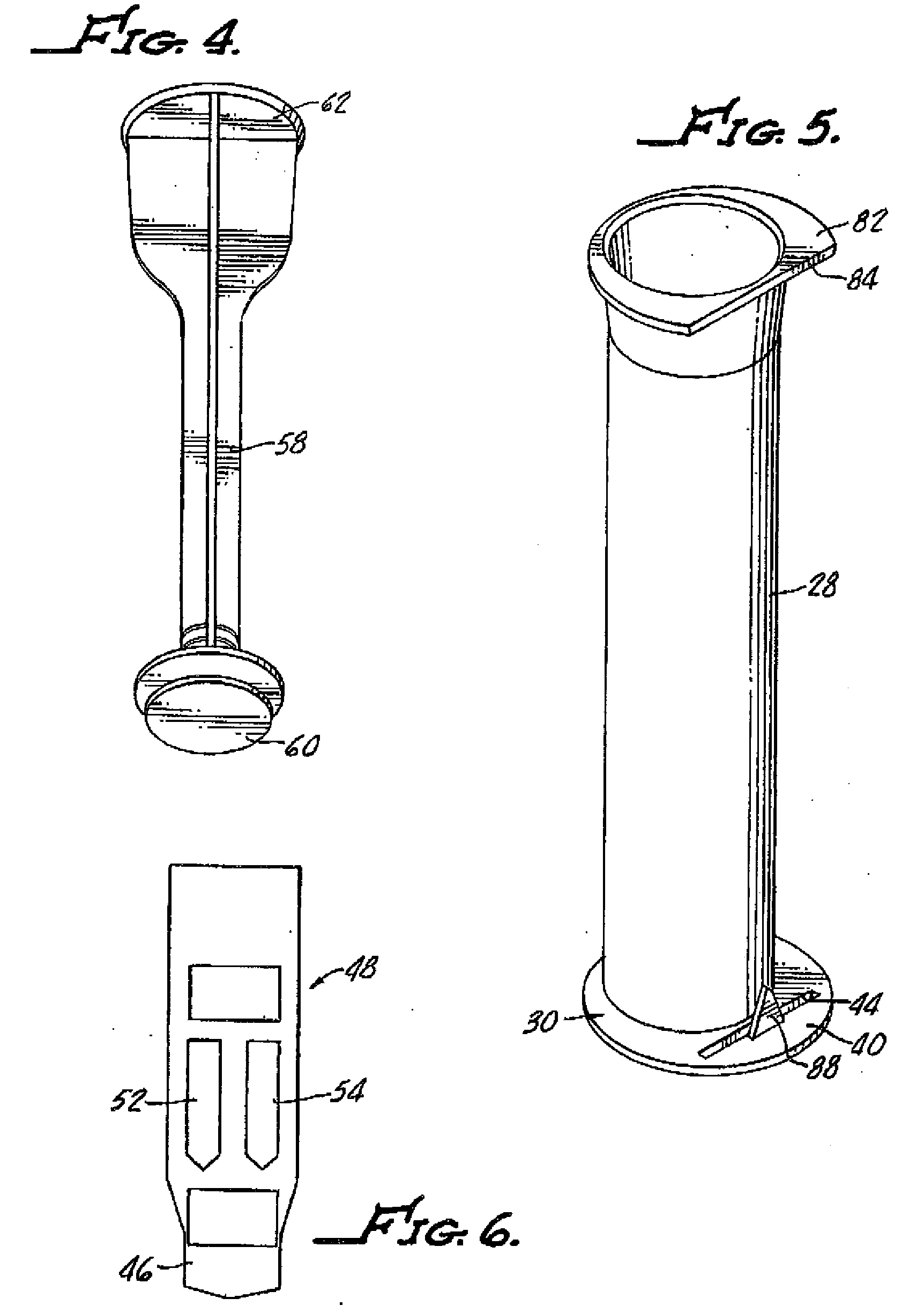 Fluid collection device with expresser plug holder