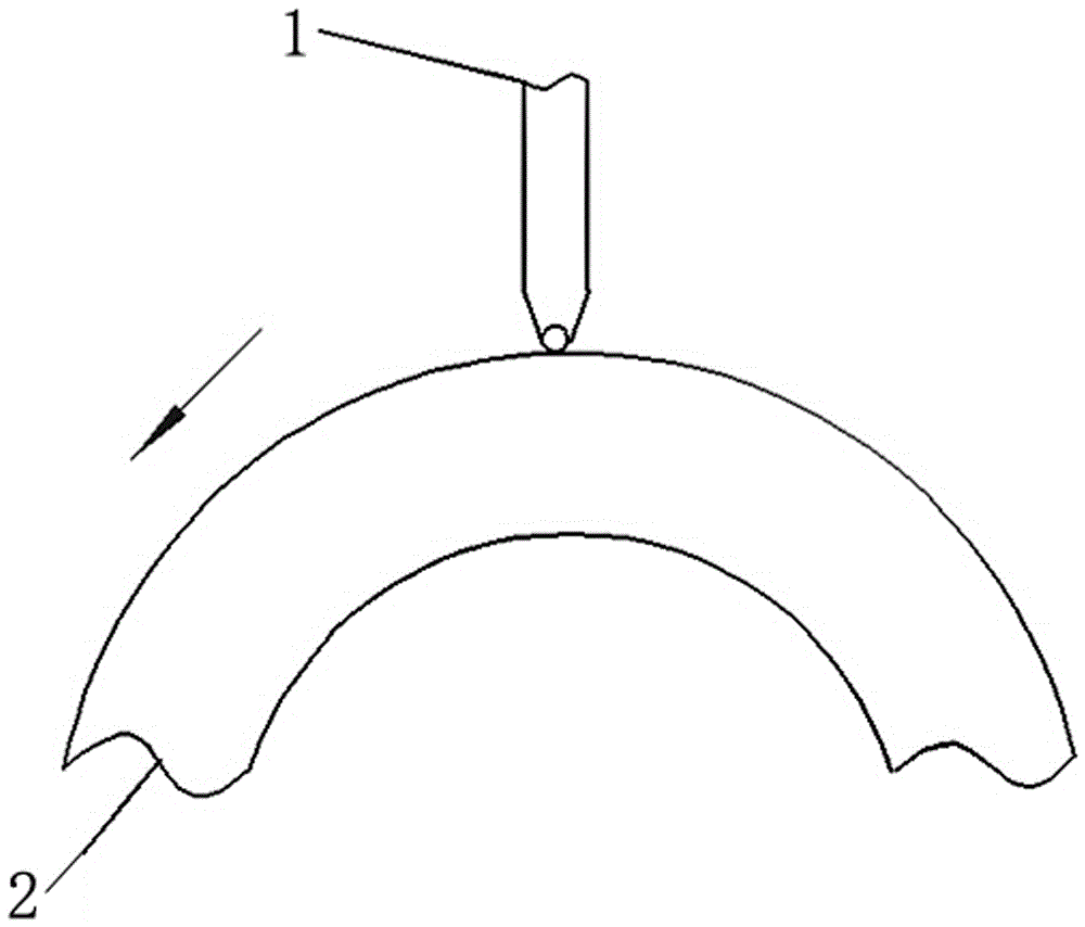 A tire tread profiling winding method based on pixel method