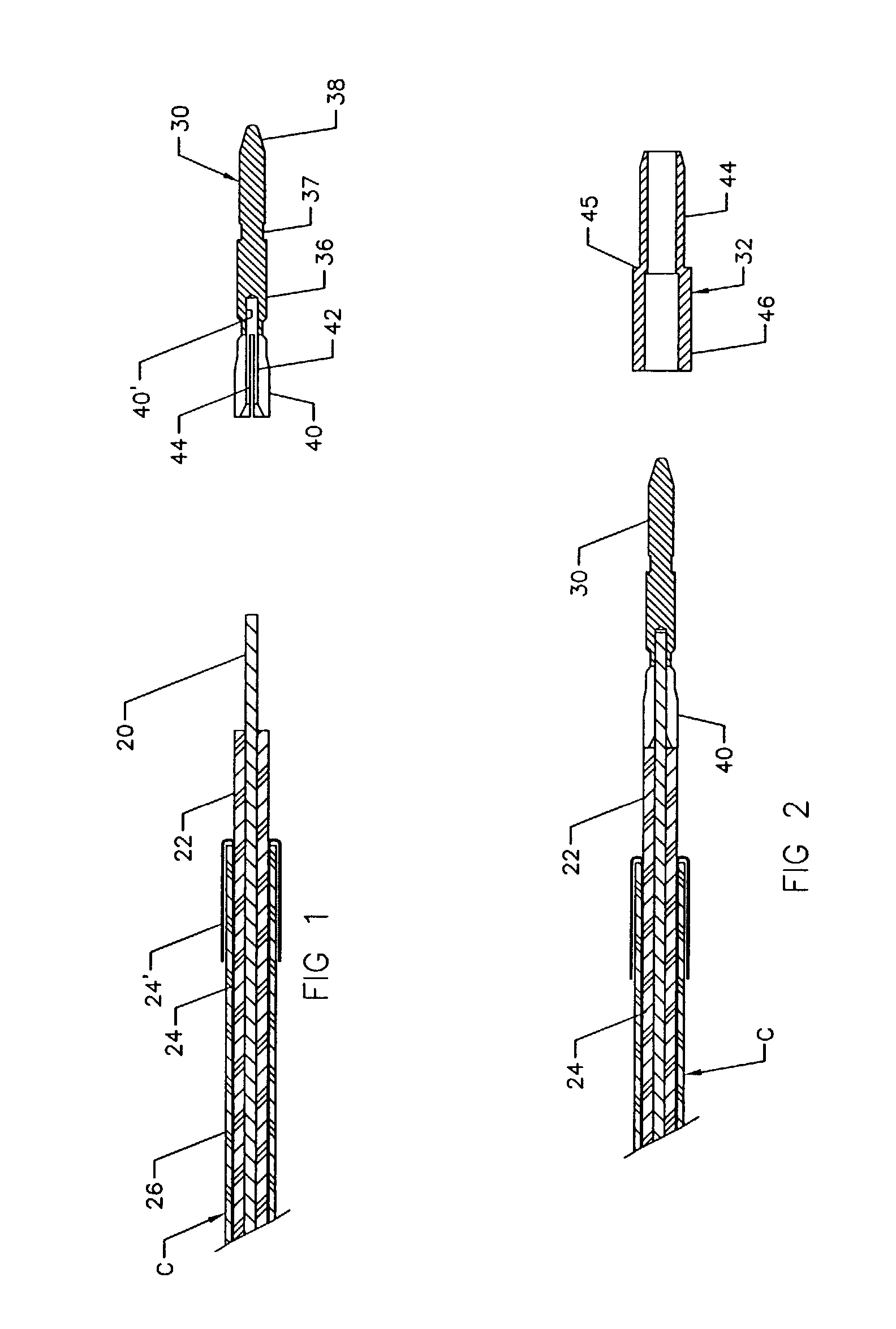 Mini-coax cable connector and method of installation