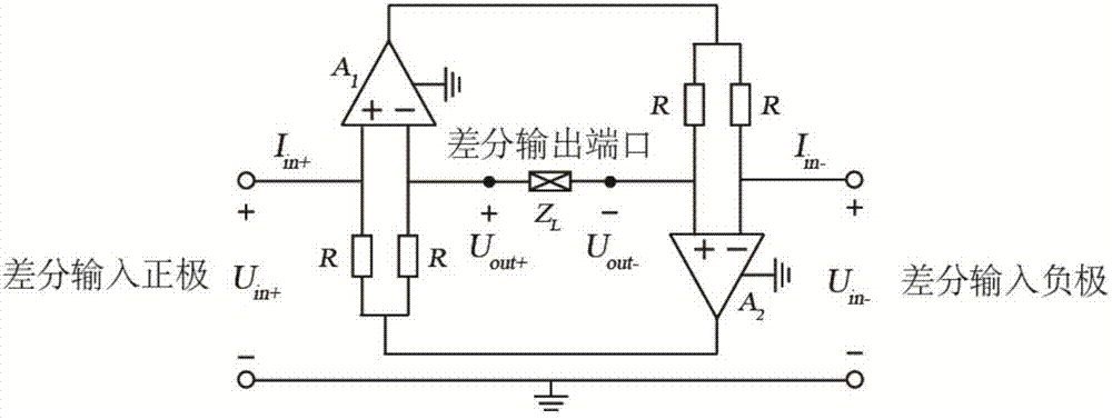 Series dual-port negative impedance converter for signal enveloping distortion compensation