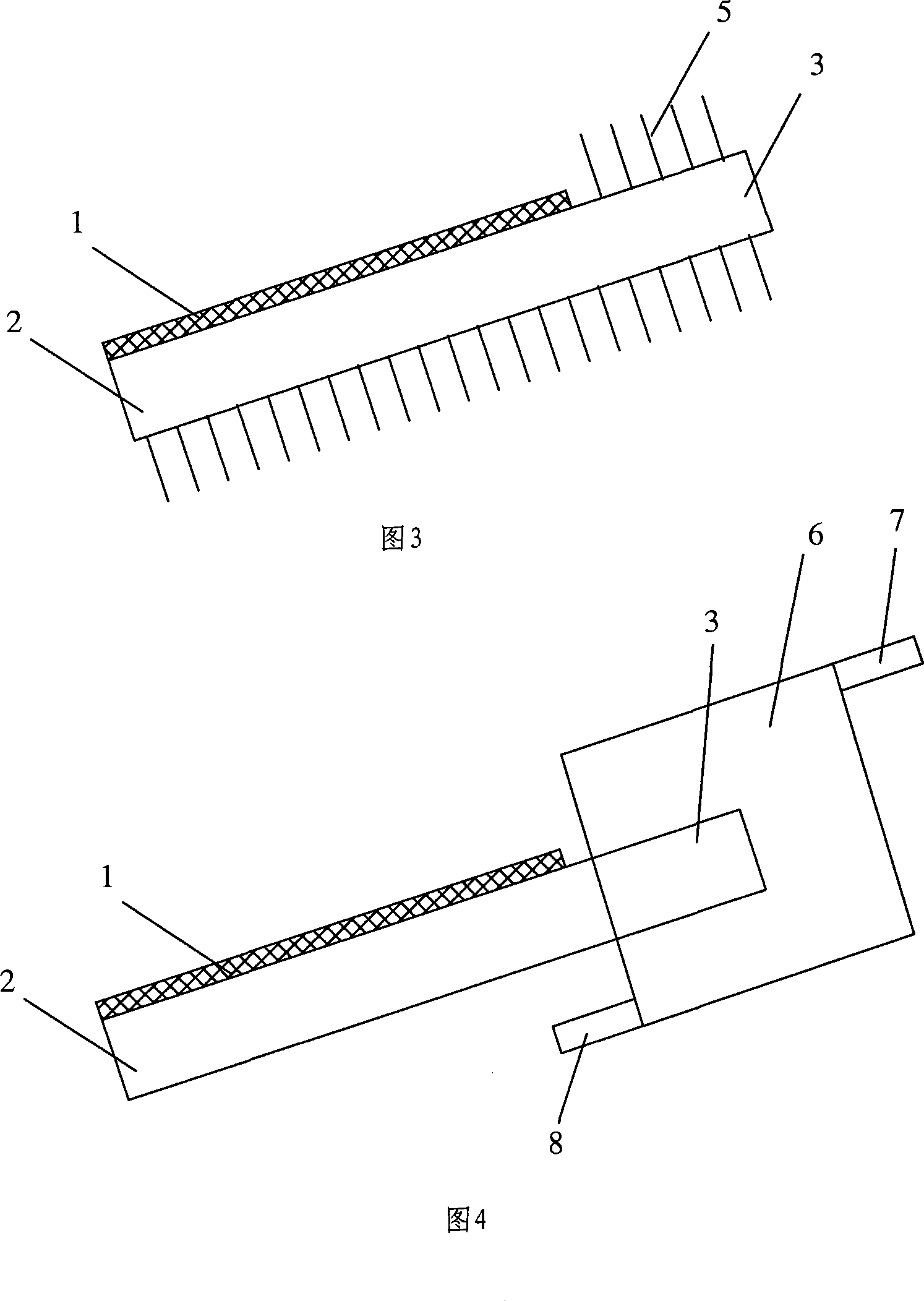 Radiating device for photovoltaic battery