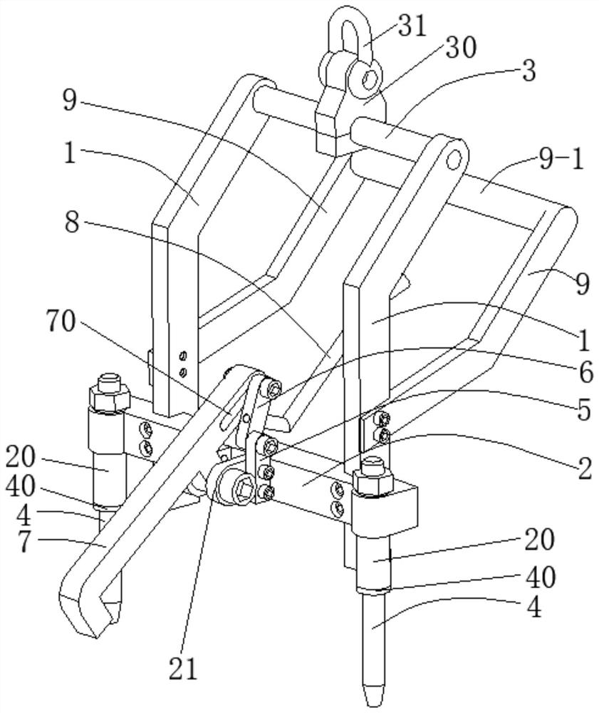 Engine cylinder cover lifting appliance and locking method