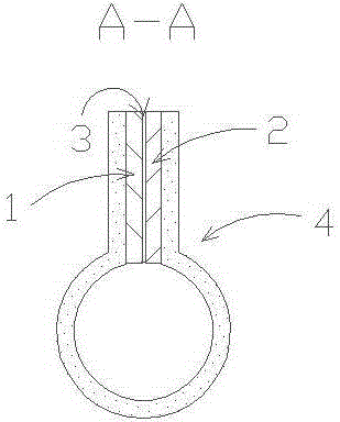 A capillary irrigation device in which flat plates are closely laminated and combined with a tube body