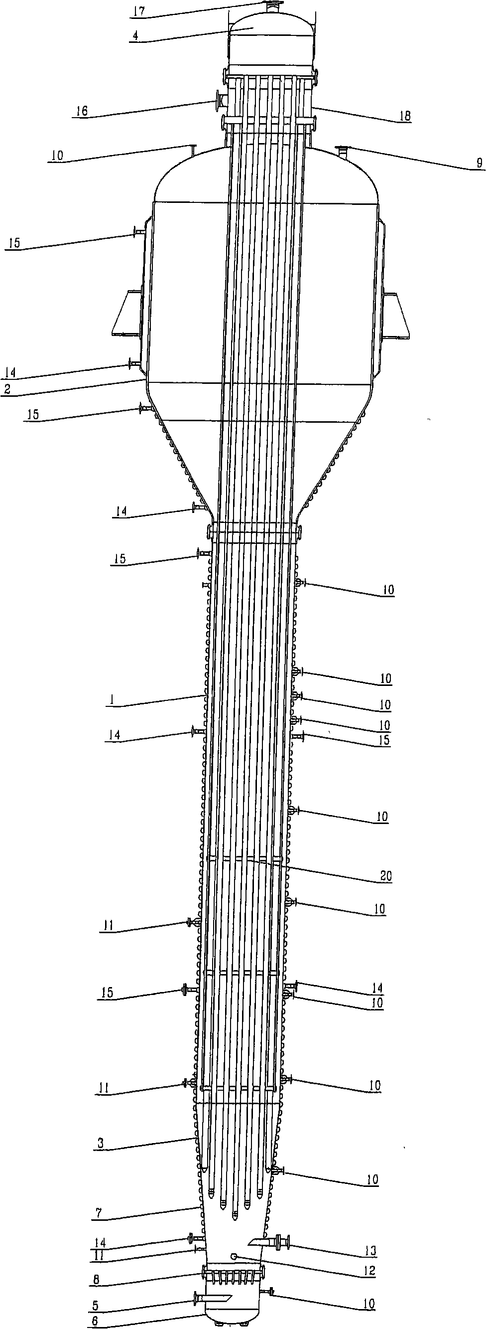 Production method and apparatus for trichlorosilane