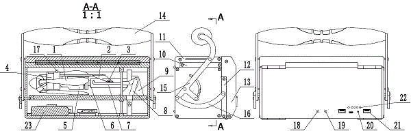 Portable wind-solar power generator