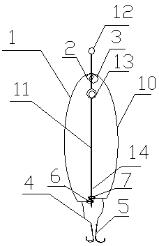 Automatic fishing device capable of preventing unhooking