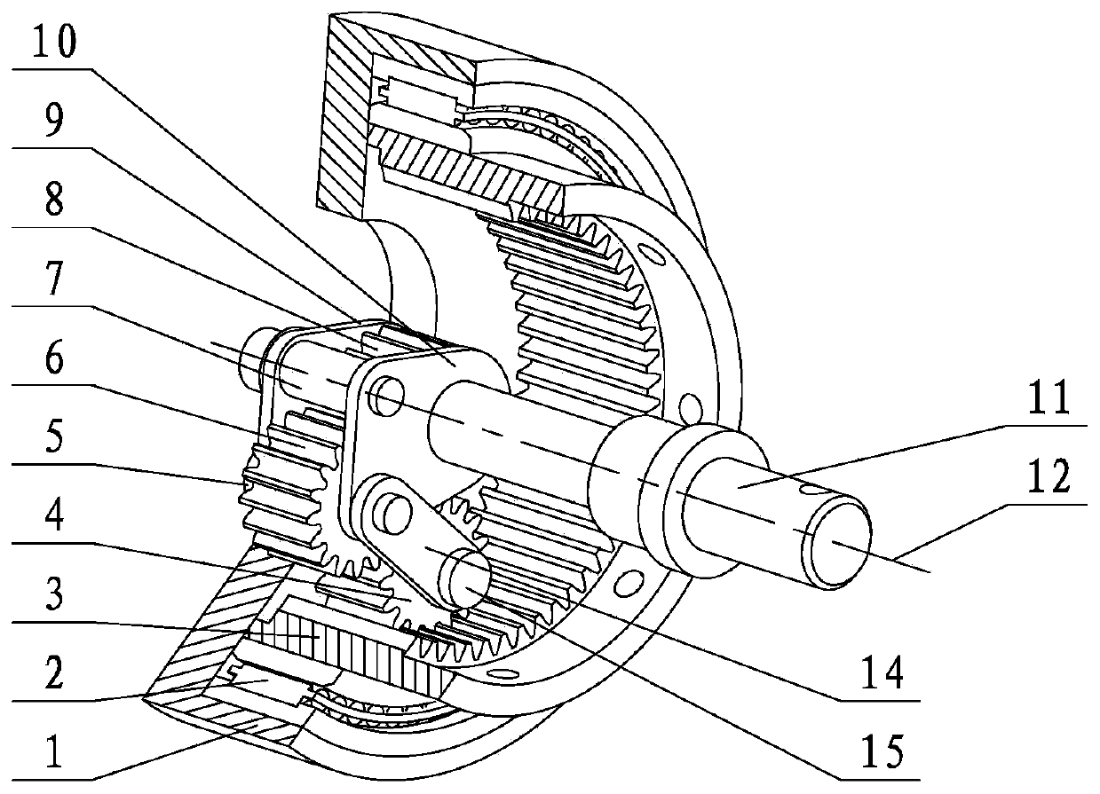 Stepless speed change method capable of realizing eccentric rotation of gear rings