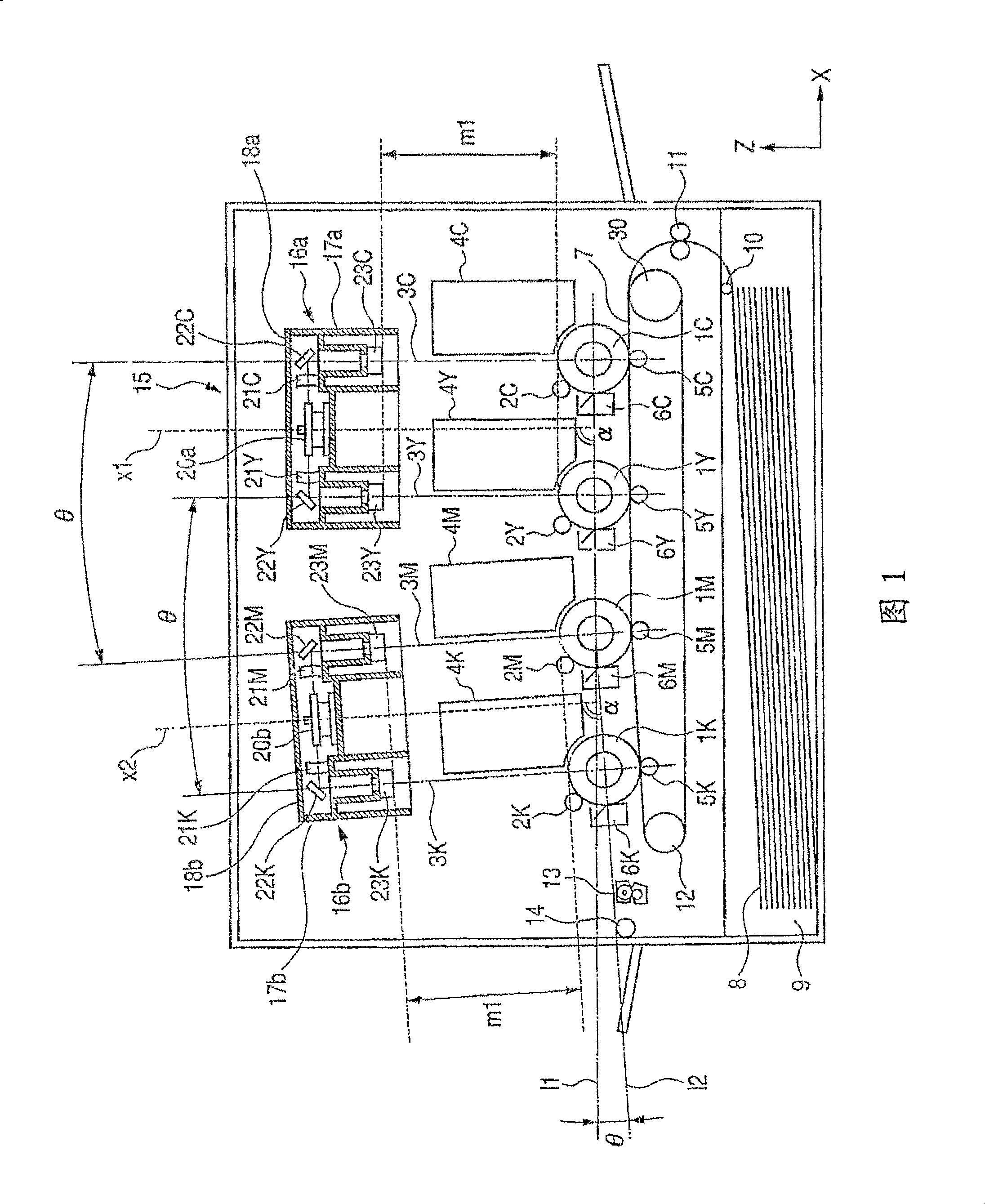 Image forming apparatus having a plurality of laser scanner units