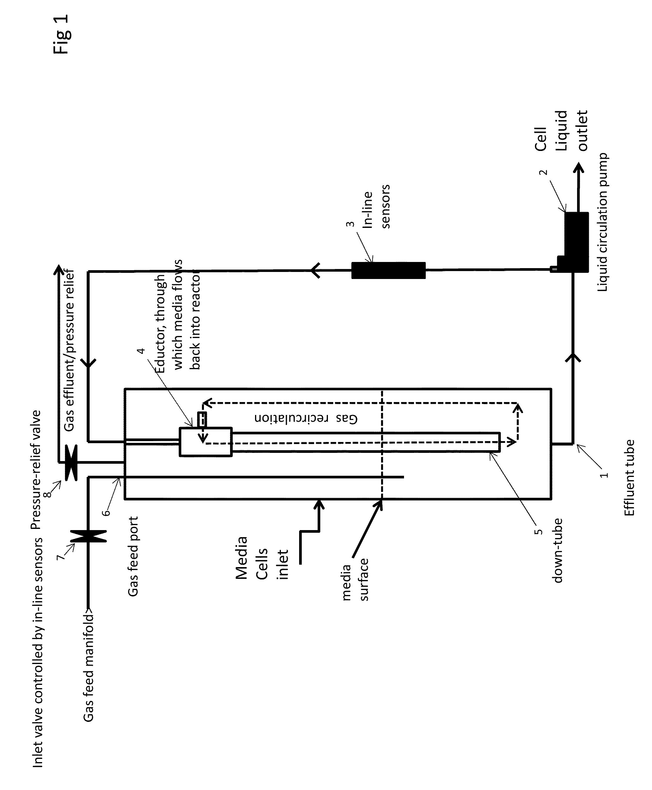 Method and apparatus for growing microbial cultures that require gaseous electron donors, electron acceptors, carbon sources, or other nutrients