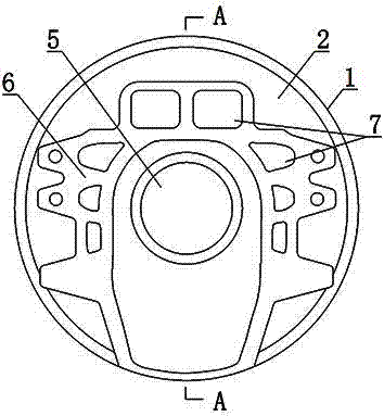 Novel driving motor pot type base of electric automobile and manufacturing process thereof