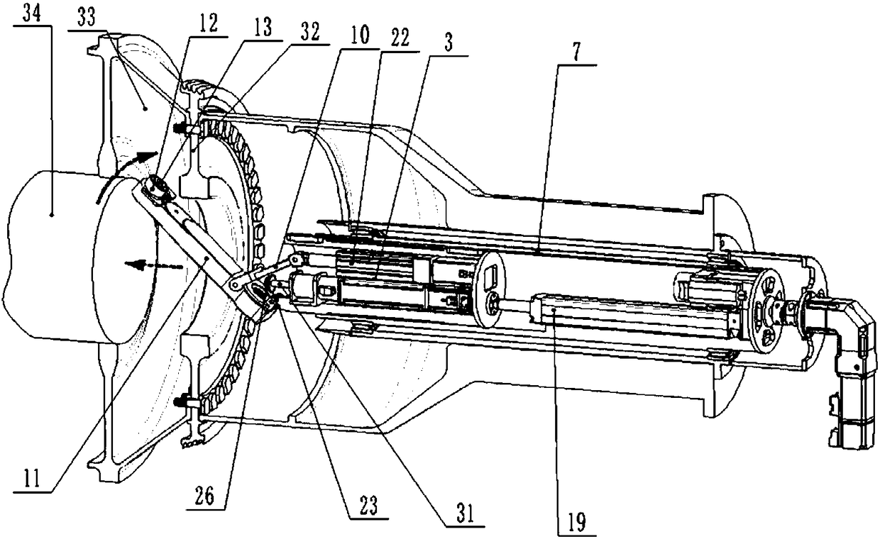Device and method for tightening front nuts of high-pressure rotor sealing disc of aero-engine