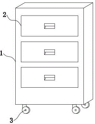 AC low-voltage draw-out type switch cabinet internally provided with movable installation plate