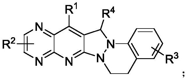 Pyridopyrazolo cinnoline compound, preparation method and application thereof