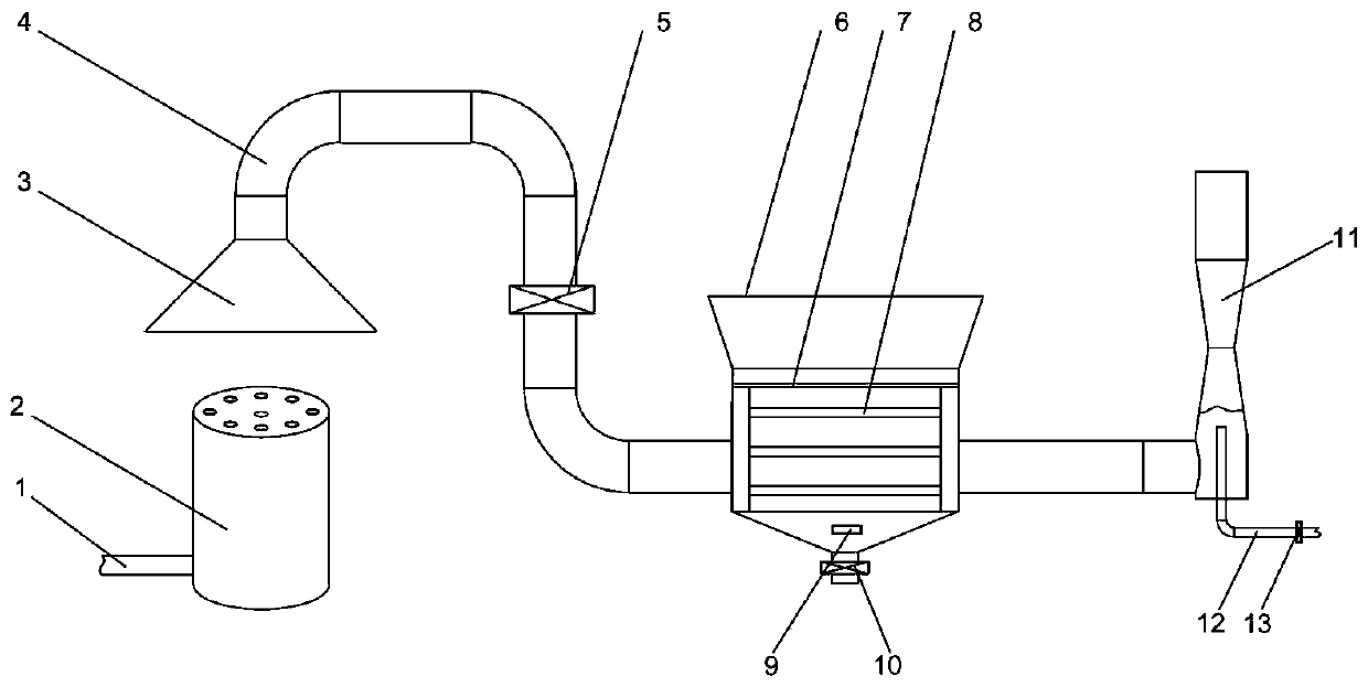 Refractory material baking crystallizer casting powder drying device and method