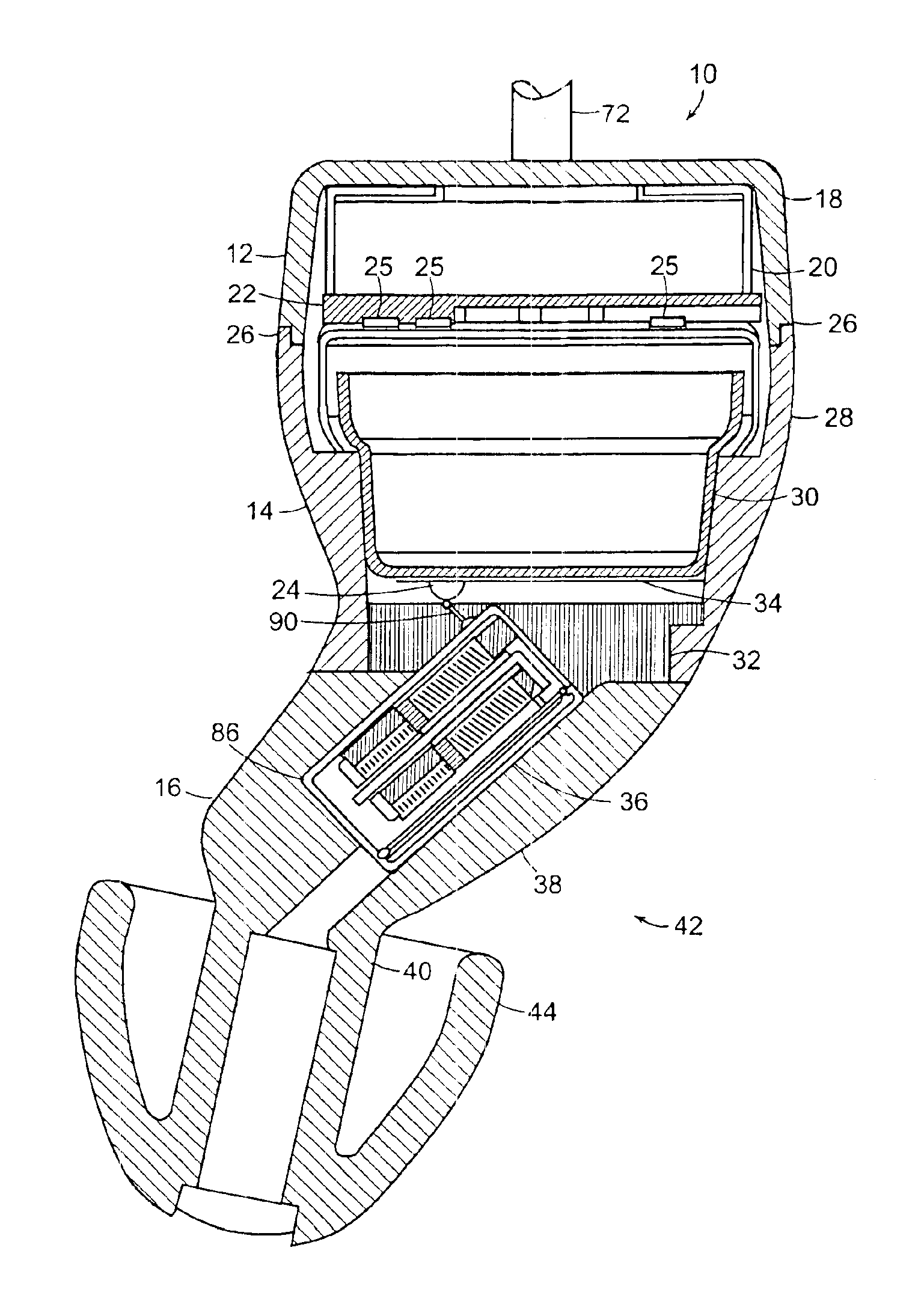 Hearing aid with a flexible shell