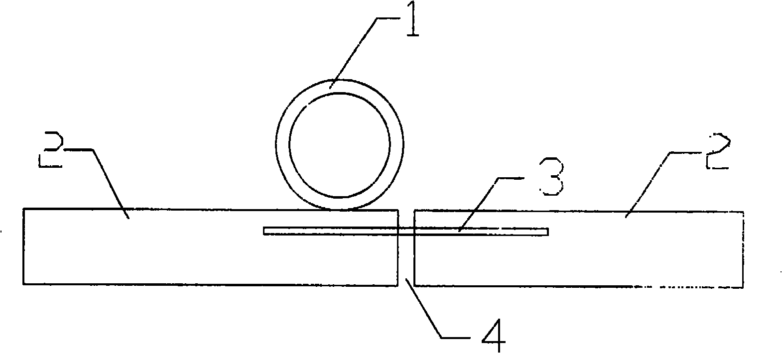 Composite material dowel steel for cement concrete road and its preparing method