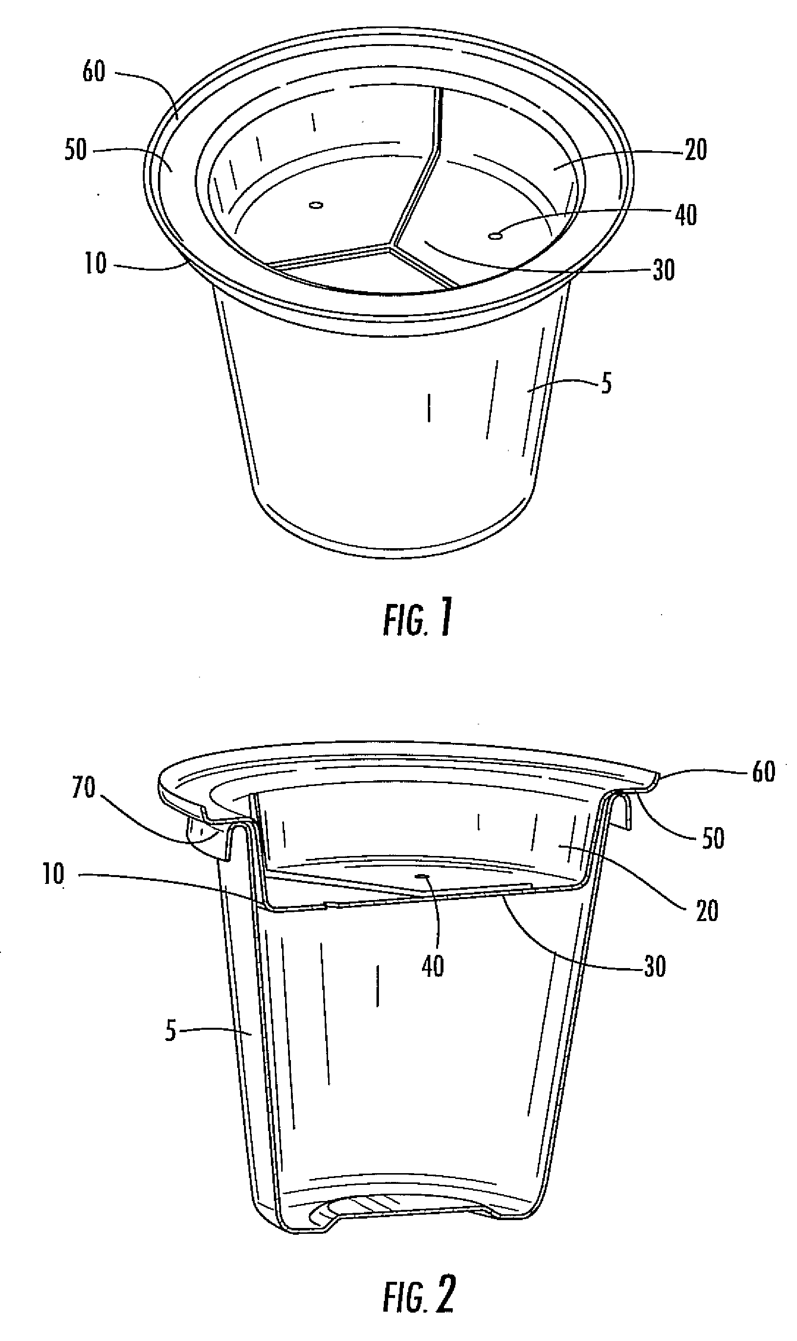 Suspended planting platform for a plant container