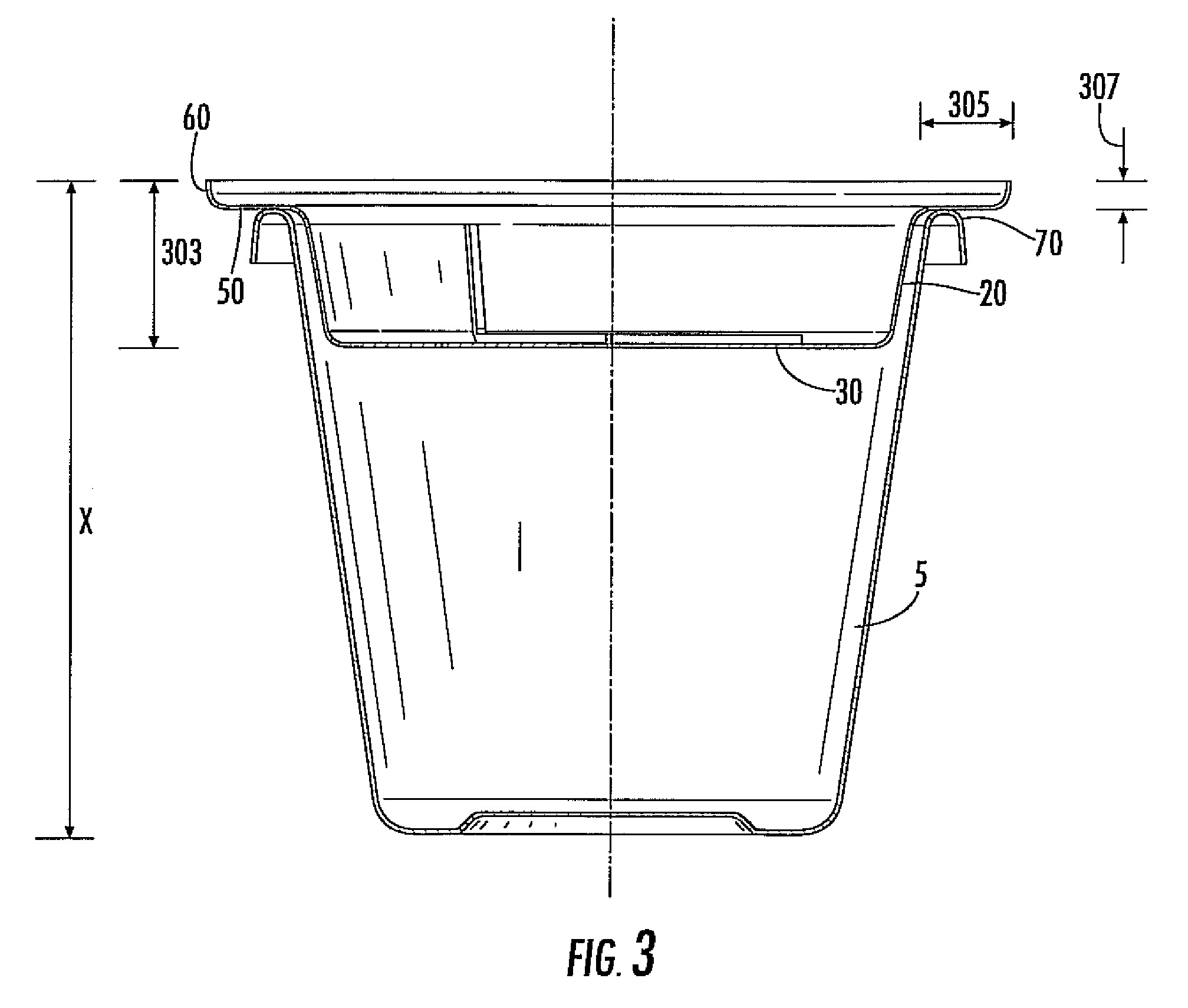 Suspended planting platform for a plant container
