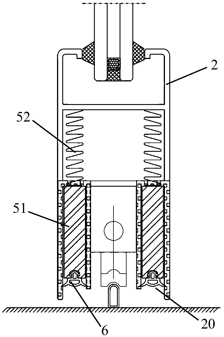 Sealing mechanism of push-pull device