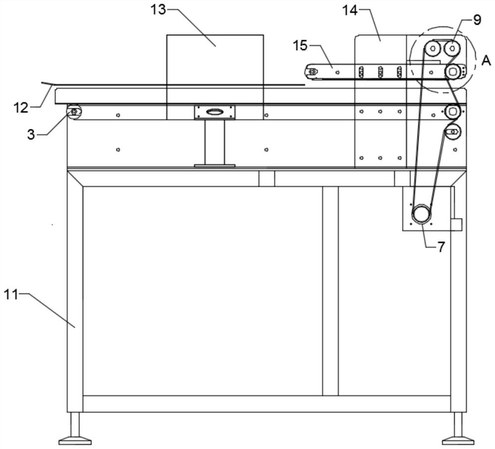 Belt clamping conveying mechanism and subpackaging machine using same