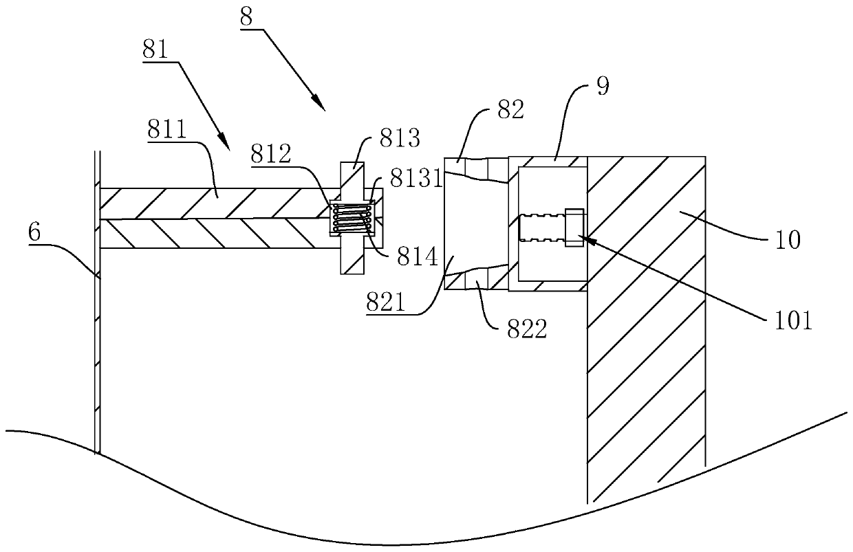 Installation structure and installation method of a decorative surface wall