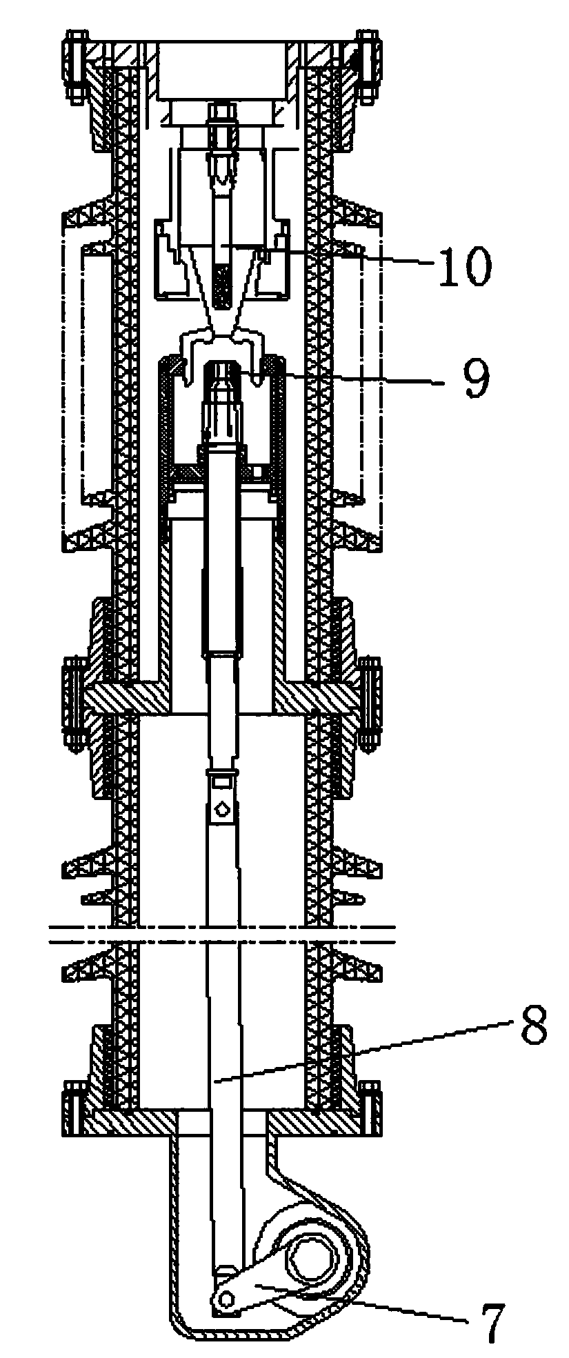 Distance adjustment tool for assembly of circuit breaker and assembly of crank arm box of circuit breaker