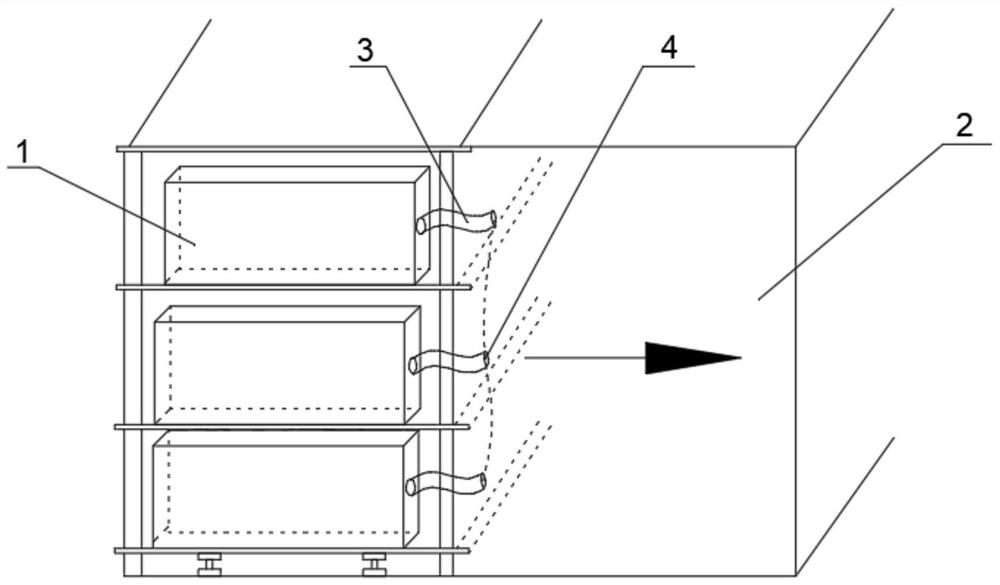 Fuel supplementing system based on container three-dimensional lifting system and leaked fuel