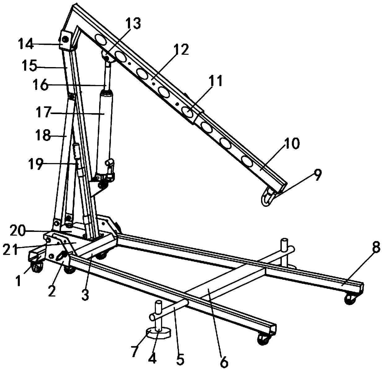 Crane anti-swing device and working method thereof