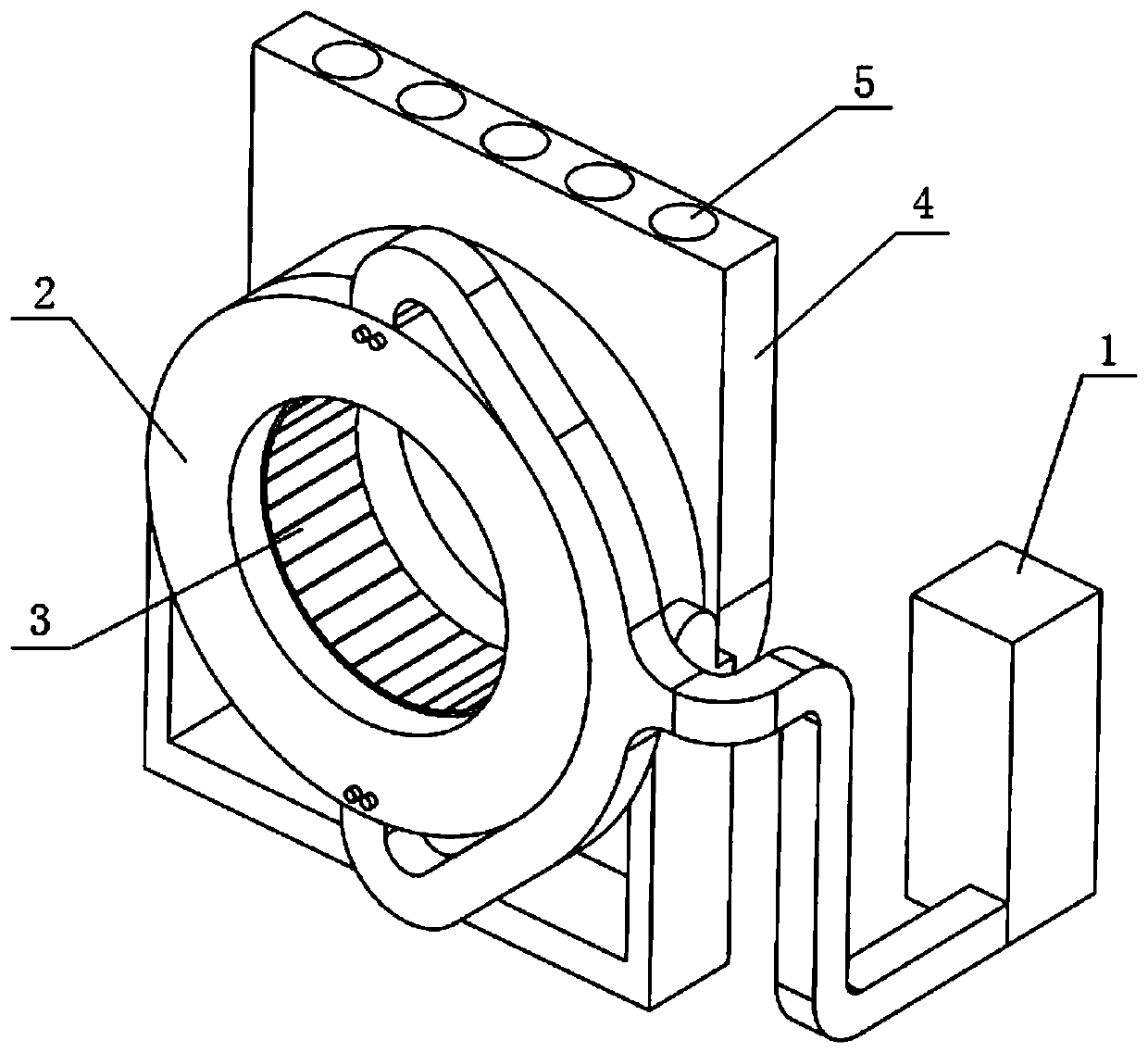Air-cooled heat-dissipation device of PET system