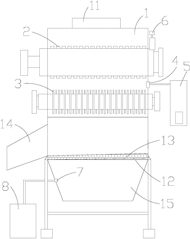 Automatic anti-sticking rubber crusher