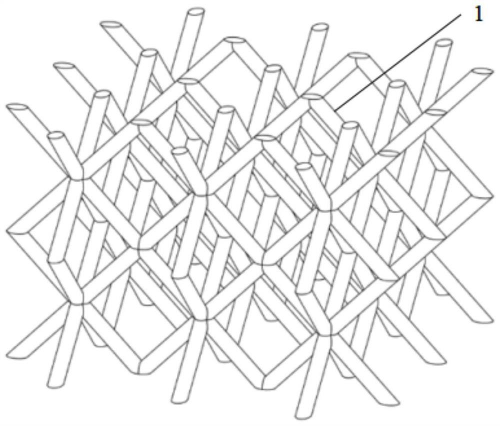 Metal-ceramic composite lattice manufacturing method and metal-ceramic composite lattice structure