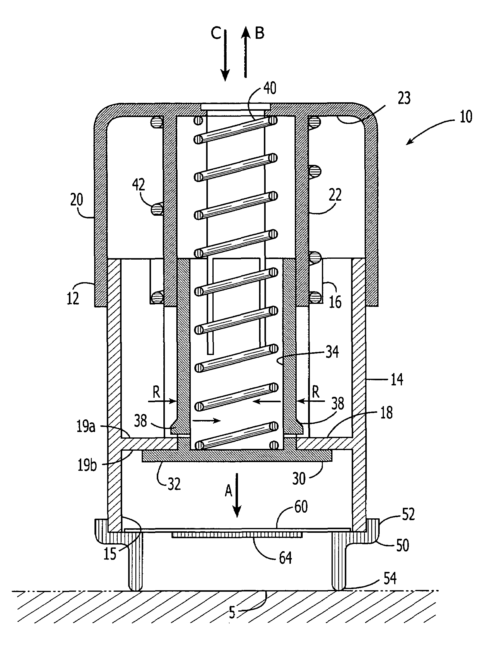 Self-actuating applicator for microprojection array