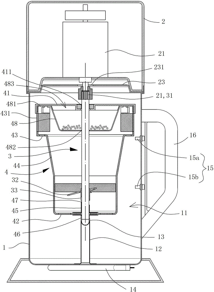 Slag juice separation device