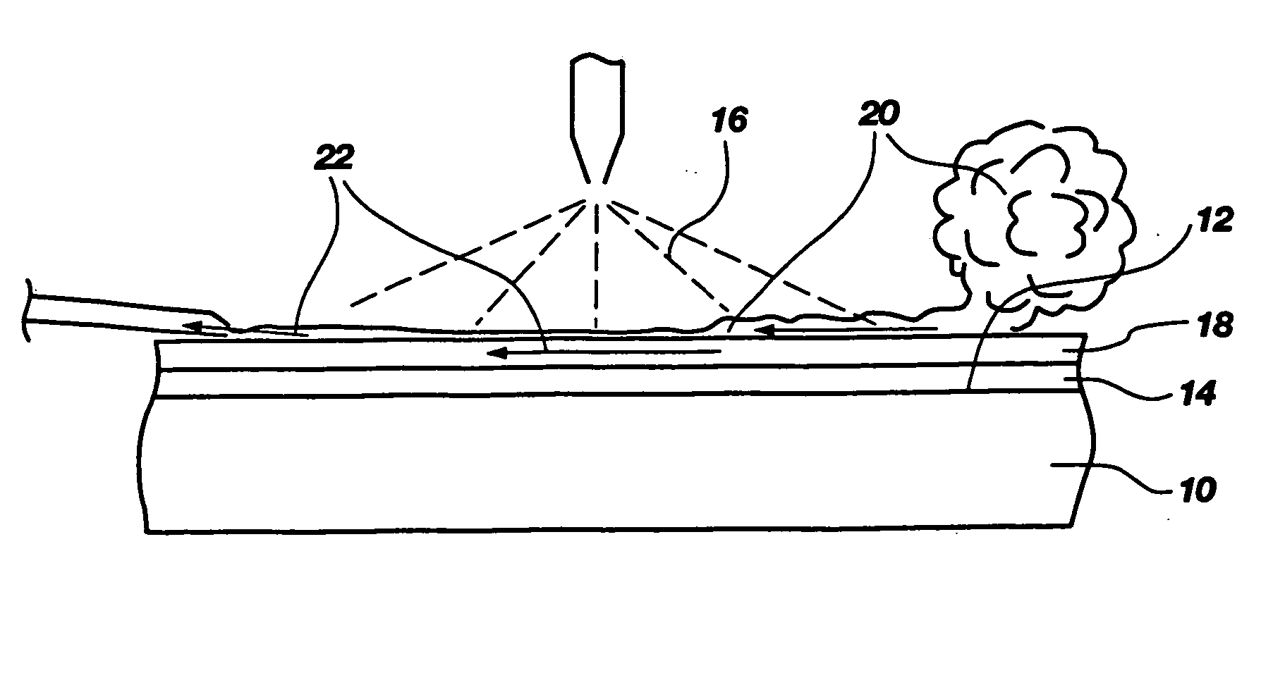 Gas assisted method for applying resist stripper and gas-resist stripper combinations