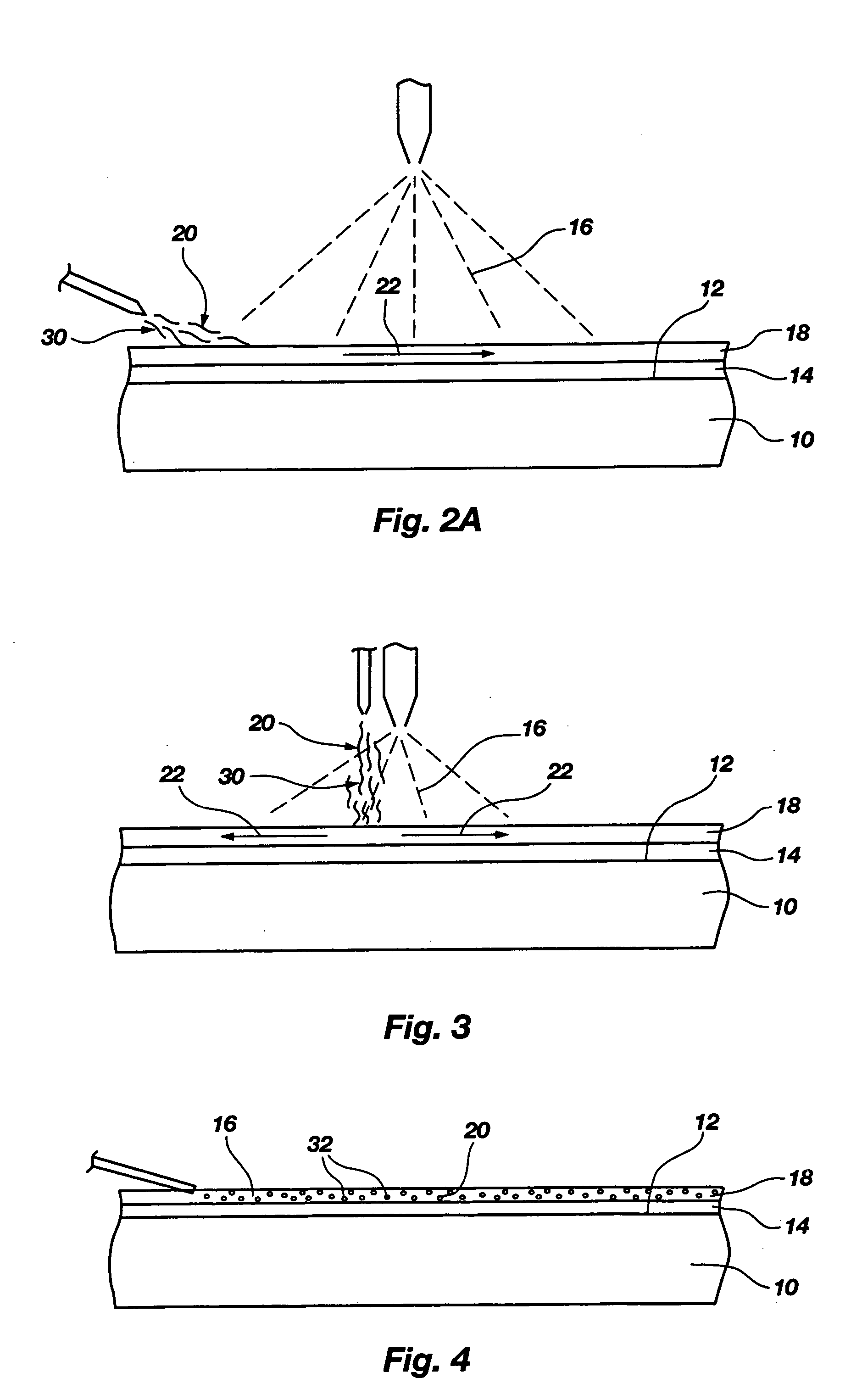 Gas assisted method for applying resist stripper and gas-resist stripper combinations