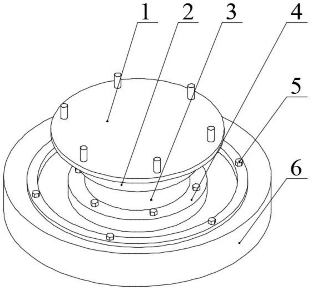 A friction pendulum type shock isolation bearing with multi-layer shear pins