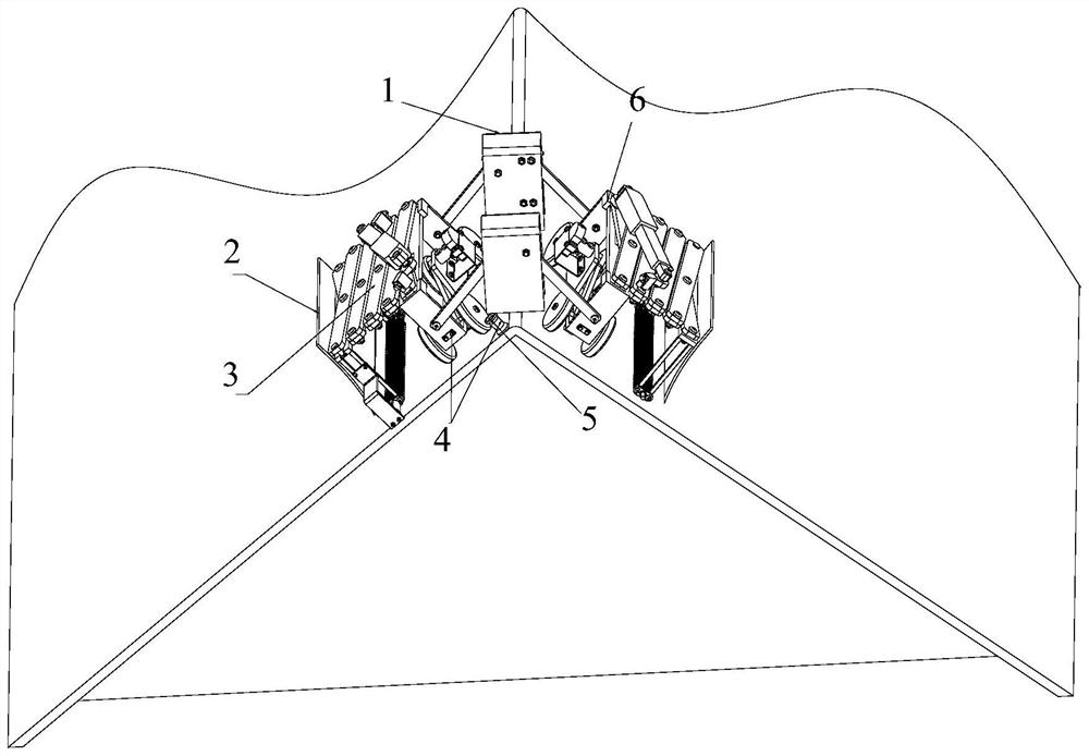 Detachable herringbone roof intelligent snow removing device