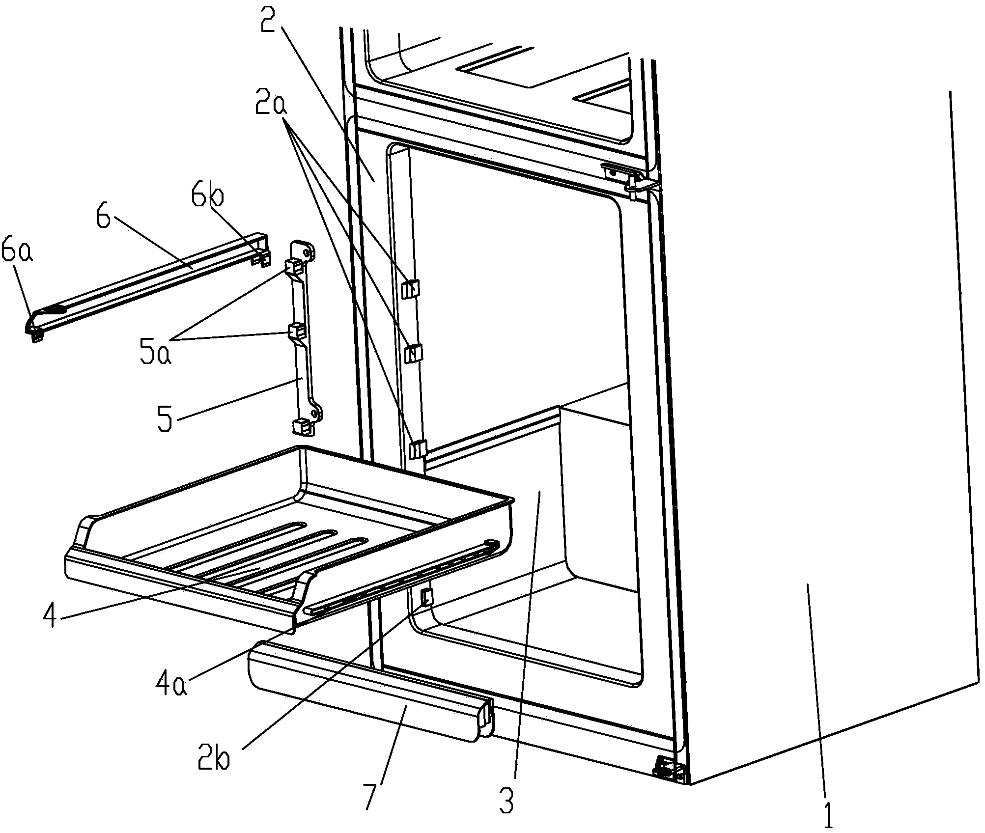 Freezing chamber structure of refrigerator