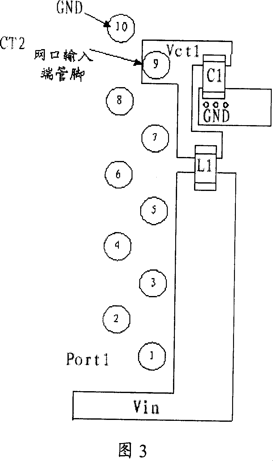 Network interface with filtering device