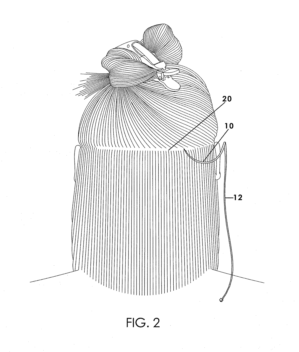 Braidless apparatus and method of combining natural and artificial hair