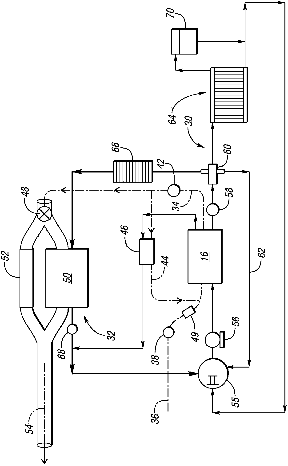 Method to control and diagnose an exhaust gas heat exchanger