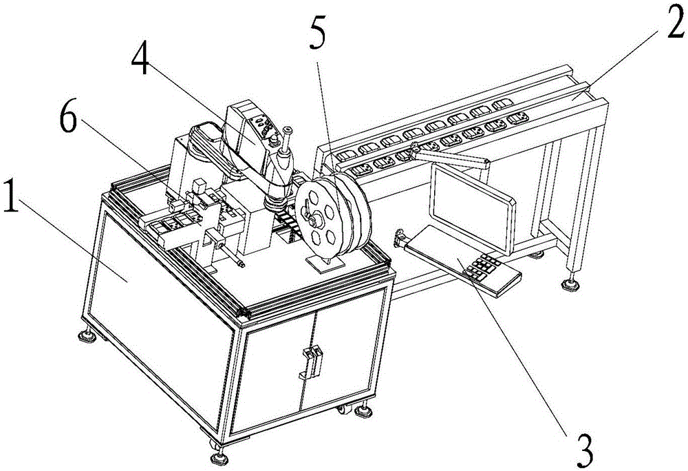 Intelligent electronic product anti-vibration pad assembling equipment