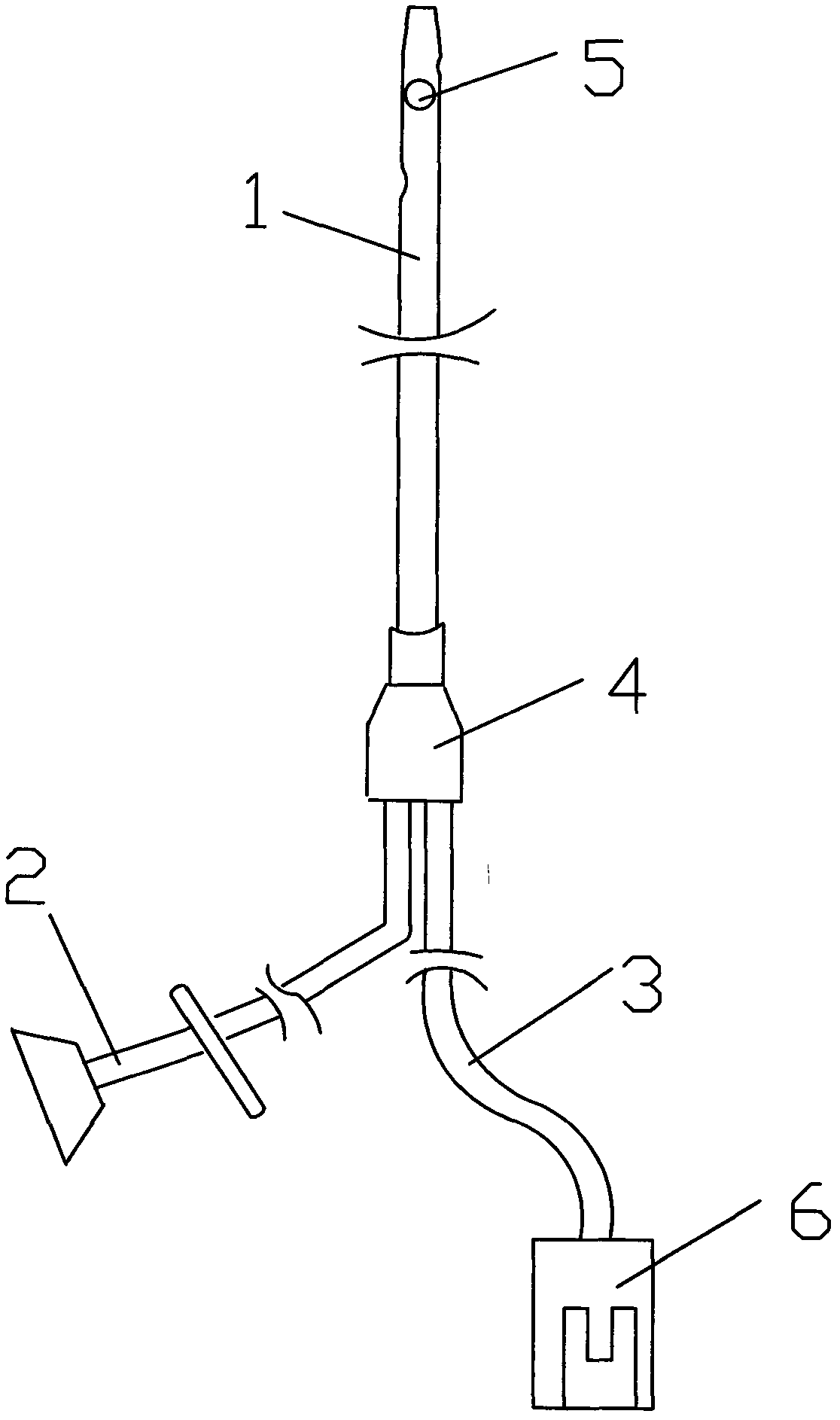 Venous duct for measuring heart rate