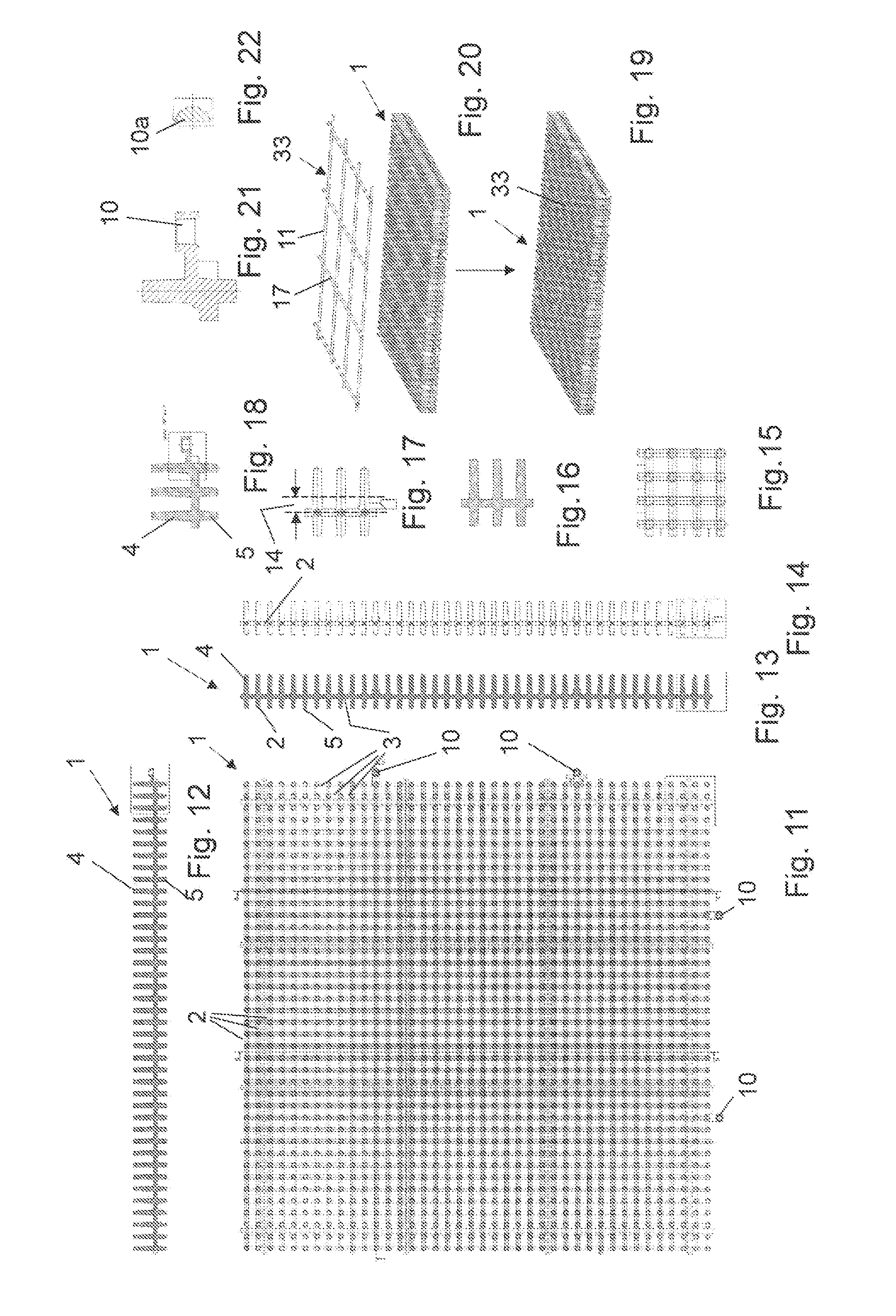 Light-conducting component for constructions and buildings and also production process therefor